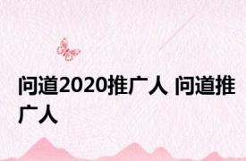 问道2020推广人 问道推广人 